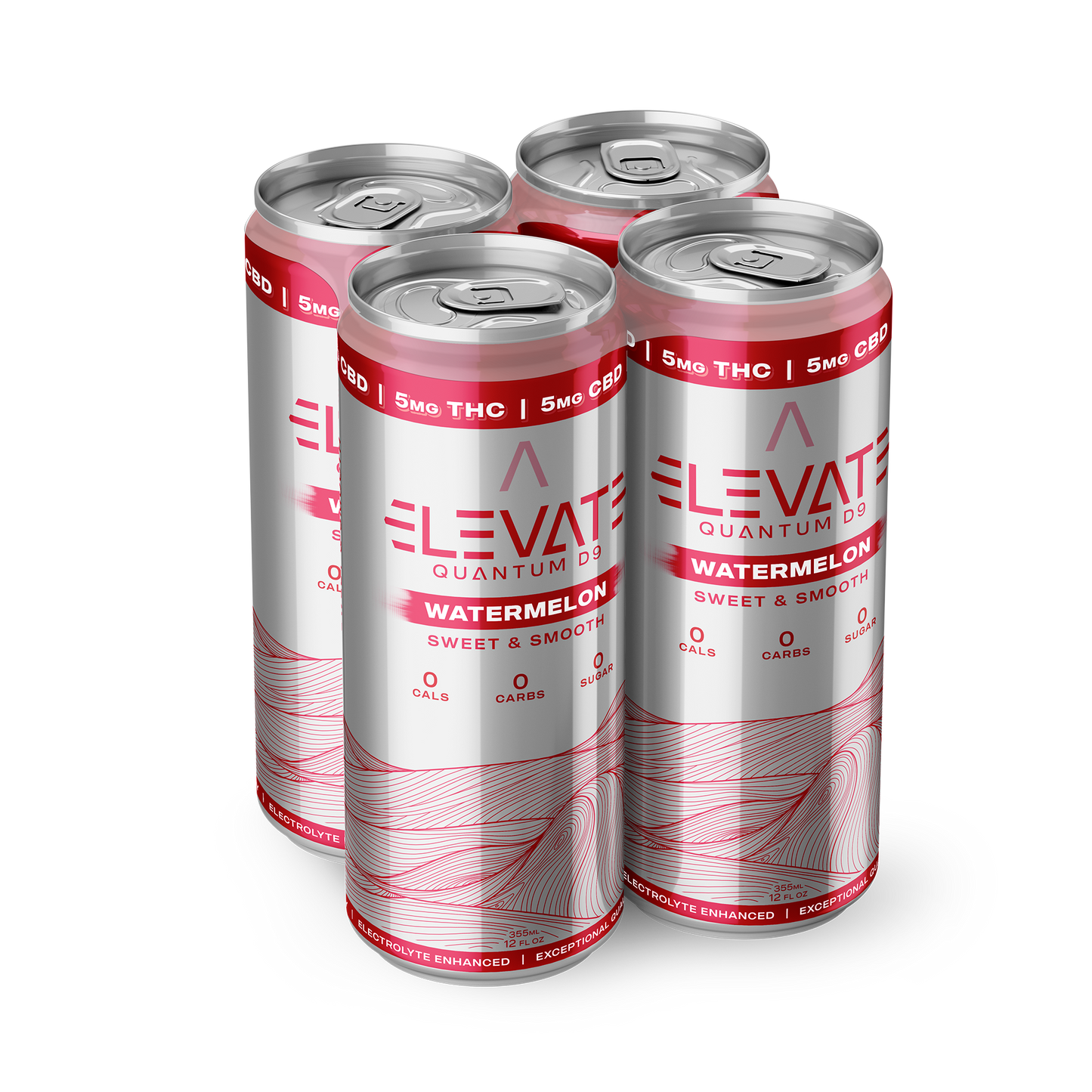 Elevate Quantum D9 - Watermelon 12oz. 4-Pack