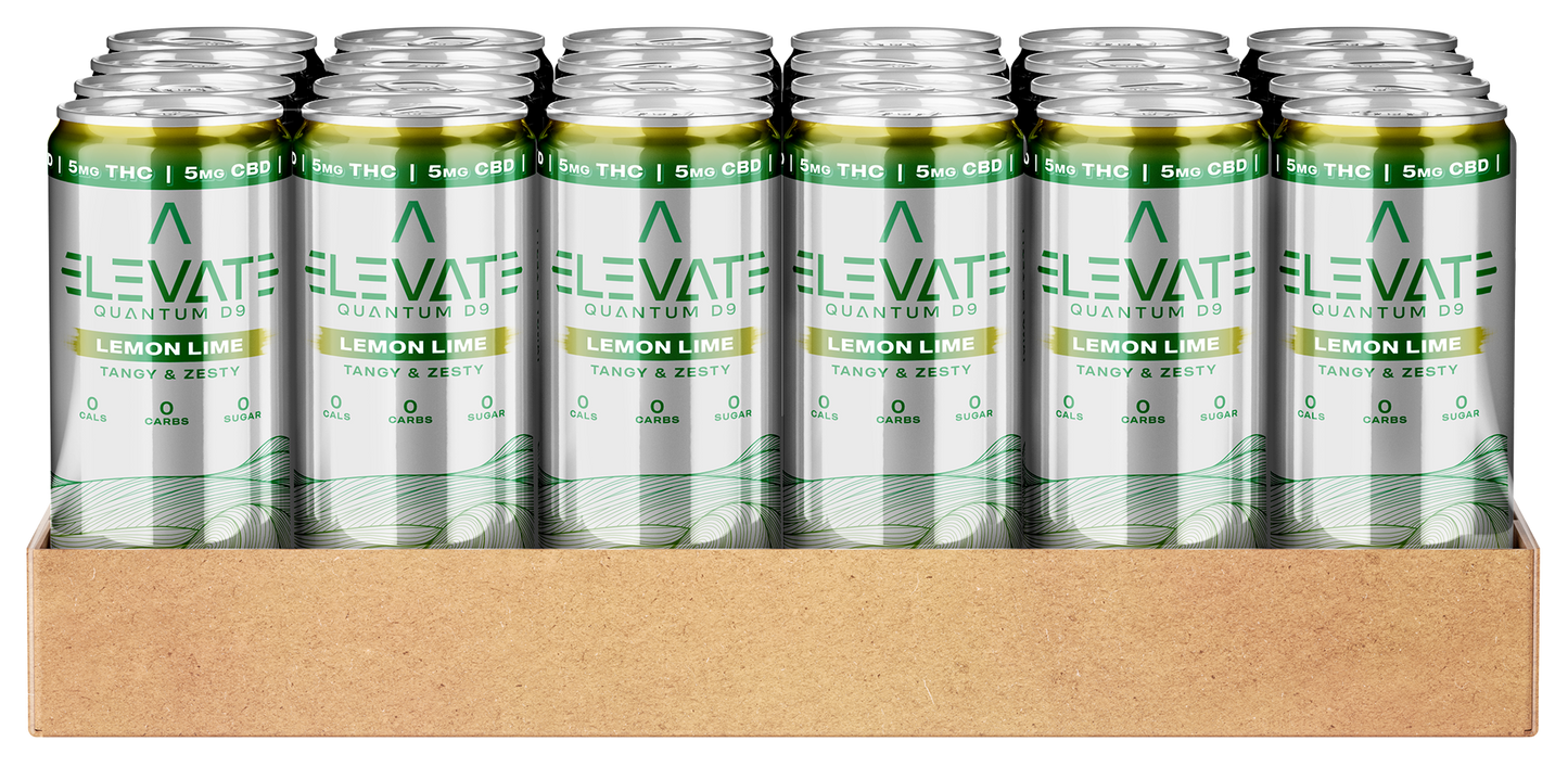 Elevate Quantum D9 - Lemon Lime 12oz. 24-Pack