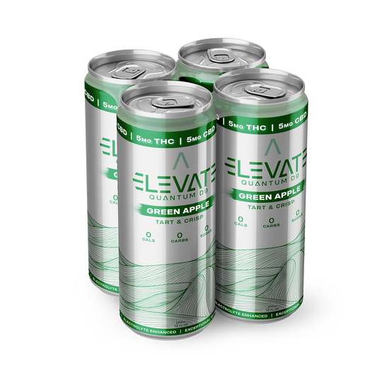 Elevate Quantum D9 - Green Apple 12oz. 4-Pack