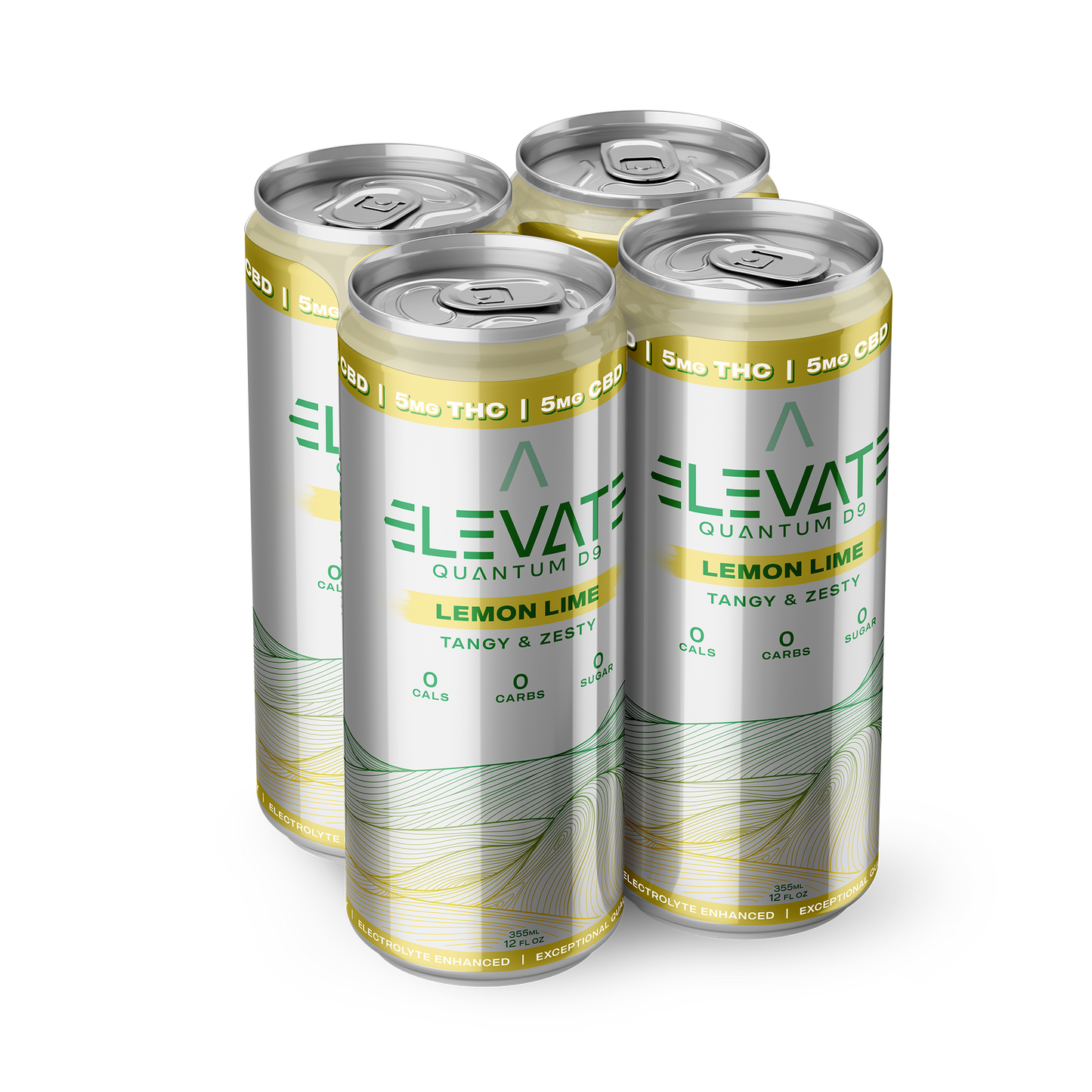 Elevate Quantum D9 - Lemon Lime 12oz. 4-Pack