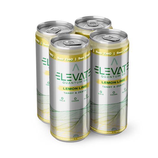 Elevate Quantum D9 - Lemon Lime 12oz. 4-Pack