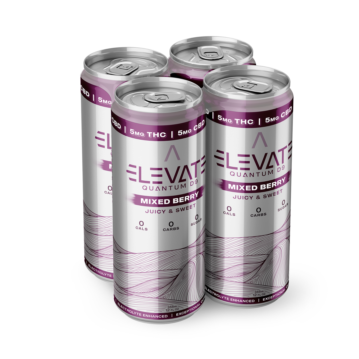 Elevate Quantum D9 - Mixed Berry 12oz. 4-Pack