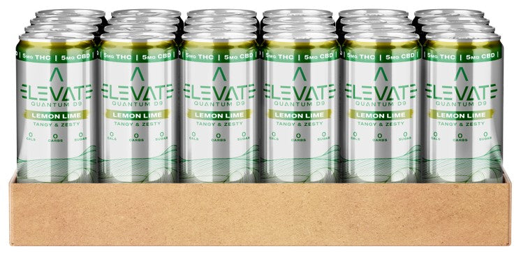Elevate Quantum D9 - Lemon Lime 12oz. 24-Pack