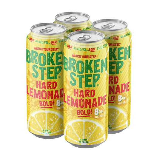 Broken Step Hard Lemonade - BOLD - 16oz 4-Pack